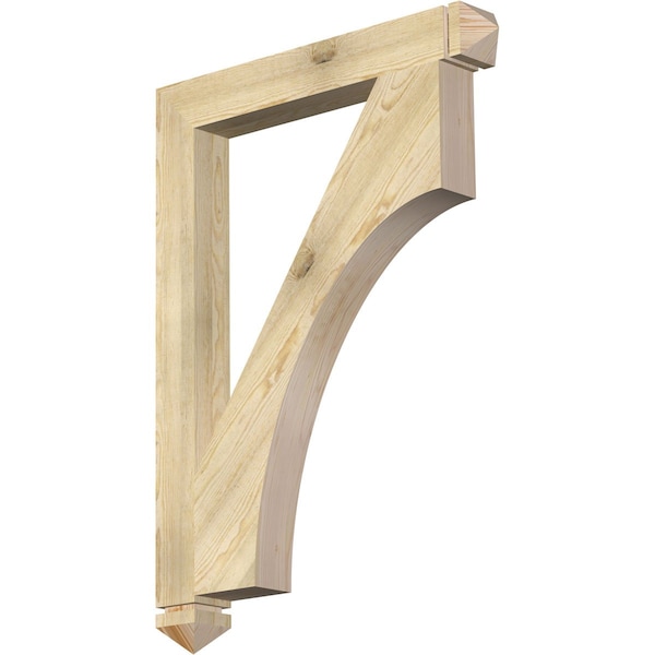 Ekena Millwork Westlake Arts & Crafts Rough Sawn Bracket, Douglas Fir, 4"W x 32"D x 44"H BKT04X32X44WTL03RDF - main